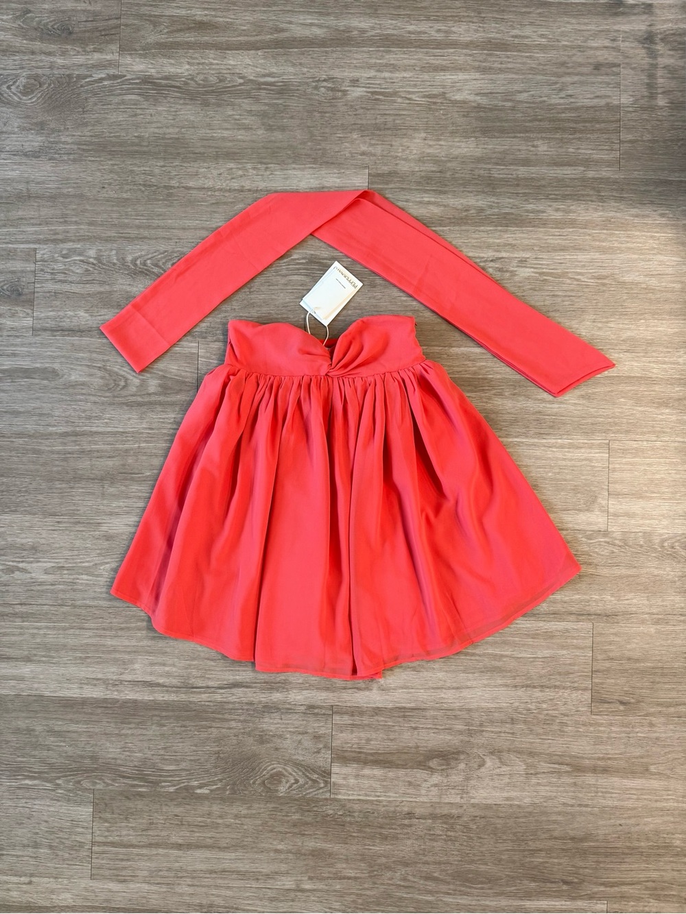 NWT Peppermayo Saturn Mini Dress in Coral, Size XS